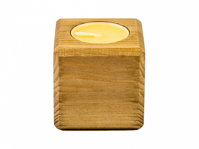 Свеча в декоративном подсвечнике «Манго» с логотипом в Нефтекамске заказать по выгодной цене в кибермаркете AvroraStore