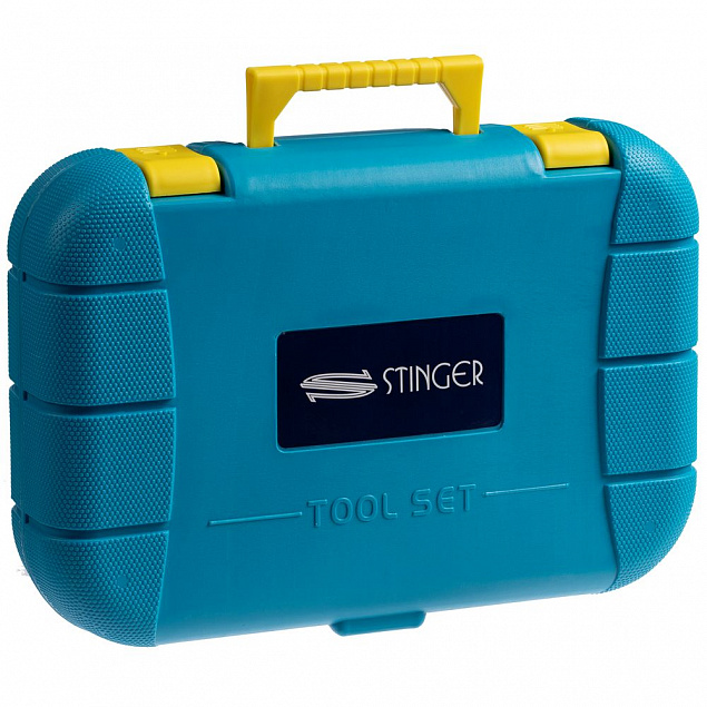 Набор инструментов Stinger 15, синий с логотипом в Нефтекамске заказать по выгодной цене в кибермаркете AvroraStore