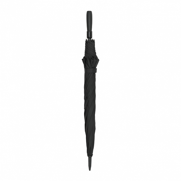 Зонт-трость Bora, черный с логотипом в Нефтекамске заказать по выгодной цене в кибермаркете AvroraStore