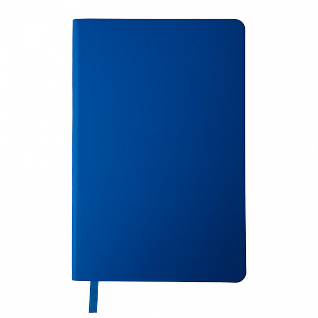 Бизнес-блокнот SIMPLY FLEX, А5,  синий, кремовый блок, в линейку с логотипом в Нефтекамске заказать по выгодной цене в кибермаркете AvroraStore