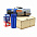 Подарочный набор Джей, (синий матовый) с логотипом в Нефтекамске заказать по выгодной цене в кибермаркете AvroraStore