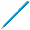Ручка шариковая Hotel Chrome, ver.2, голубая с логотипом в Нефтекамске заказать по выгодной цене в кибермаркете AvroraStore
