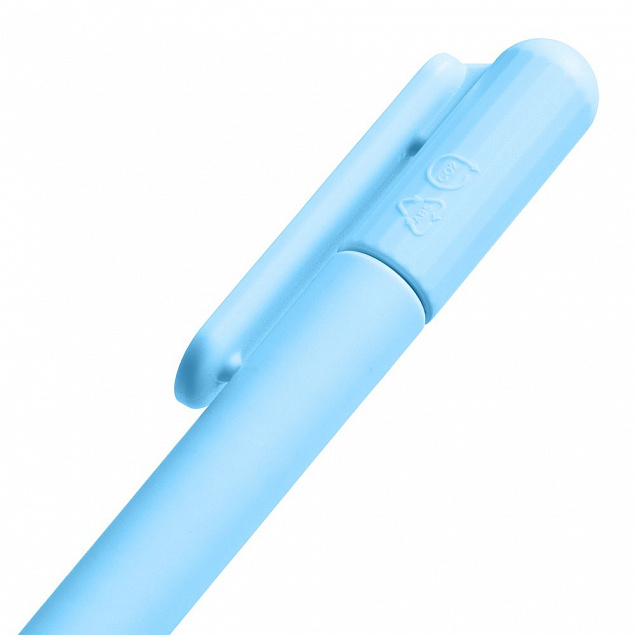 Ручка шариковая Prodir DS6S TMM, голубая с логотипом в Нефтекамске заказать по выгодной цене в кибермаркете AvroraStore