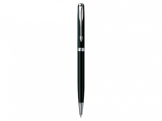 Ручка Паркер шариковая "Sonnet Matte Black СT Slim" с логотипом в Нефтекамске заказать по выгодной цене в кибермаркете AvroraStore