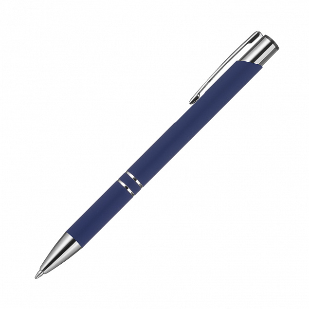 Шариковая ручка Alpha, синяя с логотипом в Нефтекамске заказать по выгодной цене в кибермаркете AvroraStore