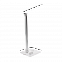 Настольная лампа Geek с беспроводной зарядкой (белый) с логотипом в Нефтекамске заказать по выгодной цене в кибермаркете AvroraStore