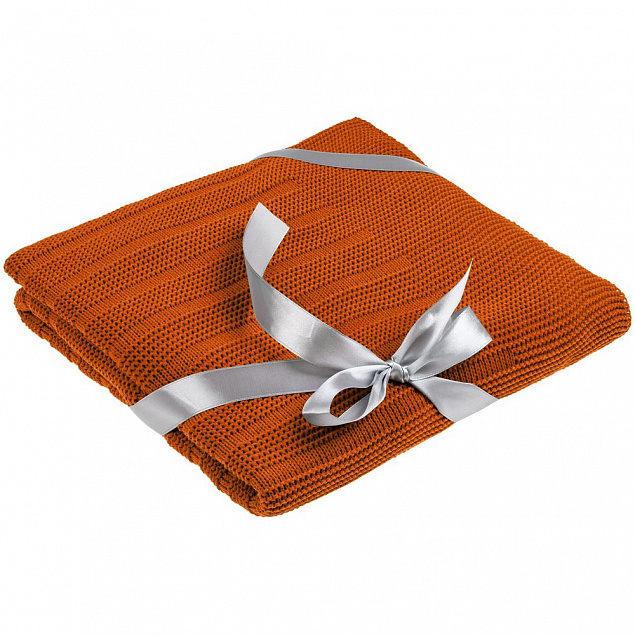 Плед Field, оранжевый с логотипом в Нефтекамске заказать по выгодной цене в кибермаркете AvroraStore