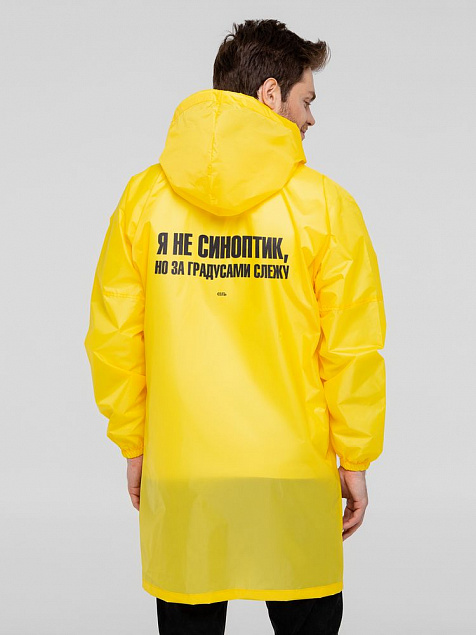Дождевик «Я не синоптик», желтый с логотипом в Нефтекамске заказать по выгодной цене в кибермаркете AvroraStore