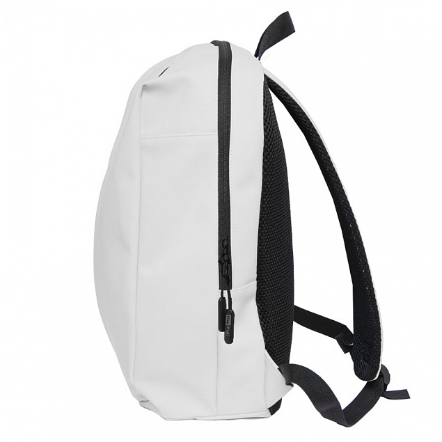Рюкзак "Go", белый, 41 х 29 х15,5 см, 100% полиуретан с логотипом в Нефтекамске заказать по выгодной цене в кибермаркете AvroraStore