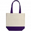 Холщовая сумка Shopaholic, фиолетовая с логотипом в Нефтекамске заказать по выгодной цене в кибермаркете AvroraStore