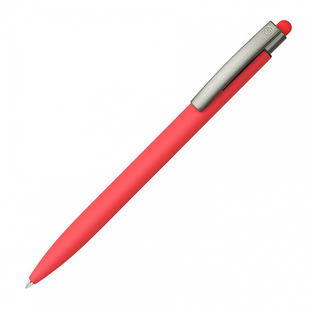ELLE SOFT, ручка шариковая, красный, металл, синие чернила с логотипом в Нефтекамске заказать по выгодной цене в кибермаркете AvroraStore