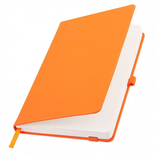 Бизнес-блокнот А5 FLIPPY, оранжевый, твердая обложка, в линейку с логотипом в Нефтекамске заказать по выгодной цене в кибермаркете AvroraStore