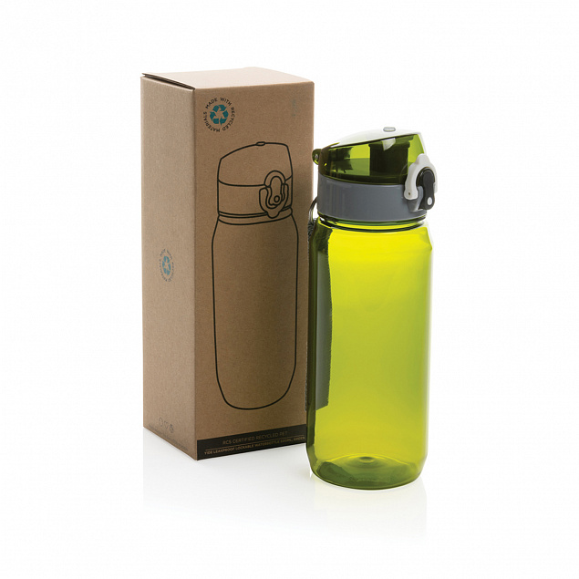Герметичная бутылка для воды Yide из rPET RCS, 600 мл с логотипом в Нефтекамске заказать по выгодной цене в кибермаркете AvroraStore