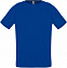 Футболка унисекс SPORTY 140, ярко-синяя с логотипом в Нефтекамске заказать по выгодной цене в кибермаркете AvroraStore