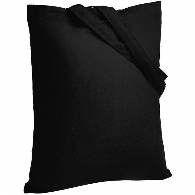 Холщовая сумка Neat 140, черная с логотипом в Нефтекамске заказать по выгодной цене в кибермаркете AvroraStore