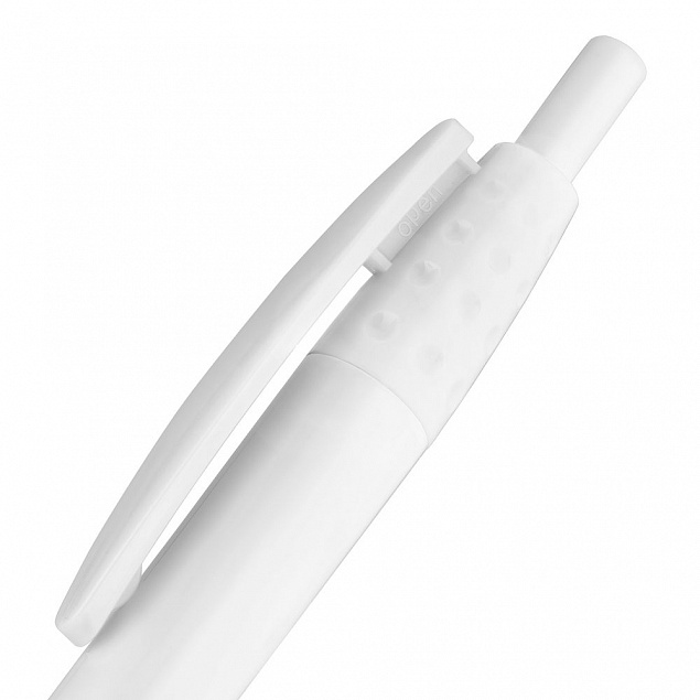 Ручка шариковая Champion ver.2, белая с логотипом в Нефтекамске заказать по выгодной цене в кибермаркете AvroraStore