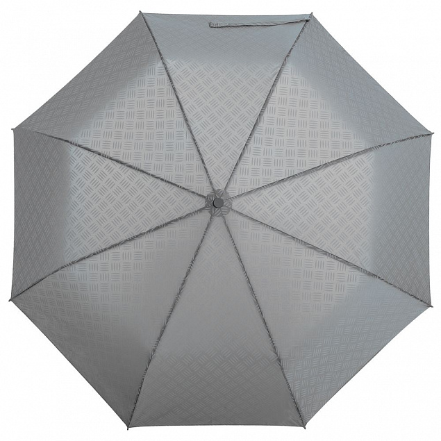 Зонт складной Hard Work, серый с логотипом в Нефтекамске заказать по выгодной цене в кибермаркете AvroraStore
