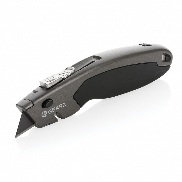 Сверхпрочный строительный нож Gear X с логотипом в Нефтекамске заказать по выгодной цене в кибермаркете AvroraStore
