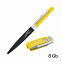 Набор ручка + флеш-карта 8 Гб в футляре, черный/желтый, покрытие soft touch # с логотипом в Нефтекамске заказать по выгодной цене в кибермаркете AvroraStore