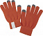 Сенсорные перчатки Scroll, оранжевые с логотипом в Нефтекамске заказать по выгодной цене в кибермаркете AvroraStore