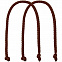 Ручки Corda для пакета L, коричневые с логотипом в Нефтекамске заказать по выгодной цене в кибермаркете AvroraStore