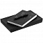 Набор Gems: ежедневник и ручка, черный с логотипом в Нефтекамске заказать по выгодной цене в кибермаркете AvroraStore