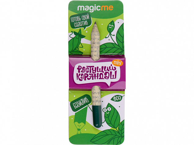 «Растущий карандаш» mini с семенами базилика с логотипом в Нефтекамске заказать по выгодной цене в кибермаркете AvroraStore