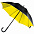 Зонт-трость Downtown, черный с синим с логотипом в Нефтекамске заказать по выгодной цене в кибермаркете AvroraStore