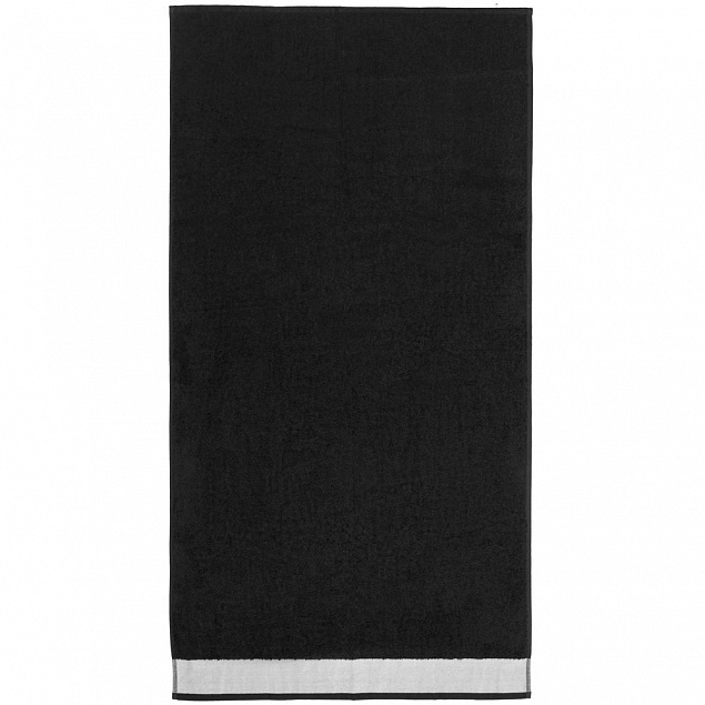 Полотенце Etude, малое, черное с логотипом в Нефтекамске заказать по выгодной цене в кибермаркете AvroraStore
