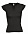 Футболка женская с оригинальным V-обр. вырезом MINT 170, черная с логотипом в Нефтекамске заказать по выгодной цене в кибермаркете AvroraStore