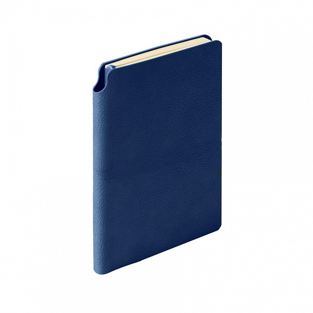 Ежедневник недатированный SALLY, A6, синий, кремовый блок с логотипом в Нефтекамске заказать по выгодной цене в кибермаркете AvroraStore