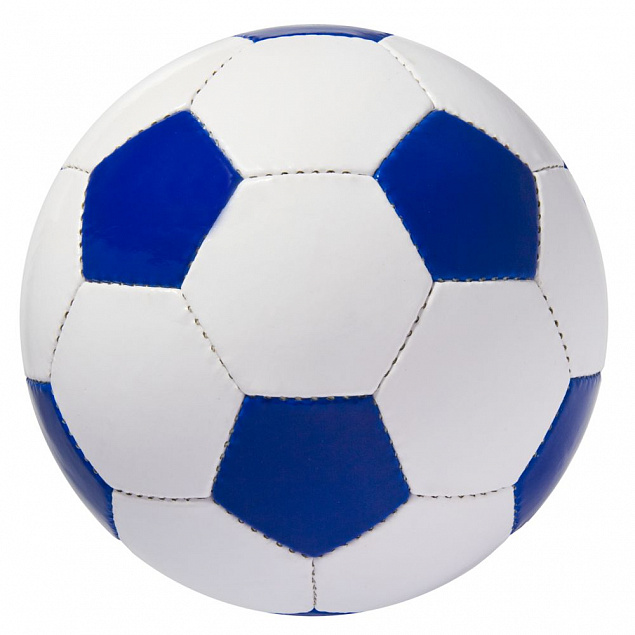Мяч футбольный Street, бело-синий с логотипом в Нефтекамске заказать по выгодной цене в кибермаркете AvroraStore