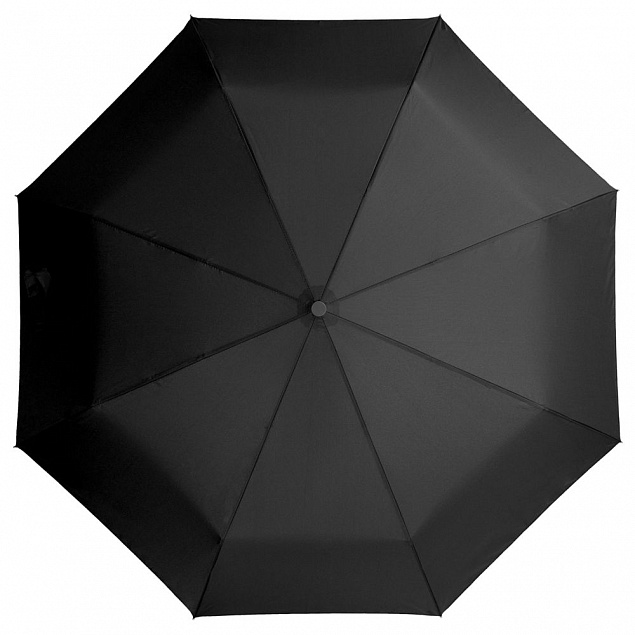 Зонт складной Light, черный с логотипом в Нефтекамске заказать по выгодной цене в кибермаркете AvroraStore