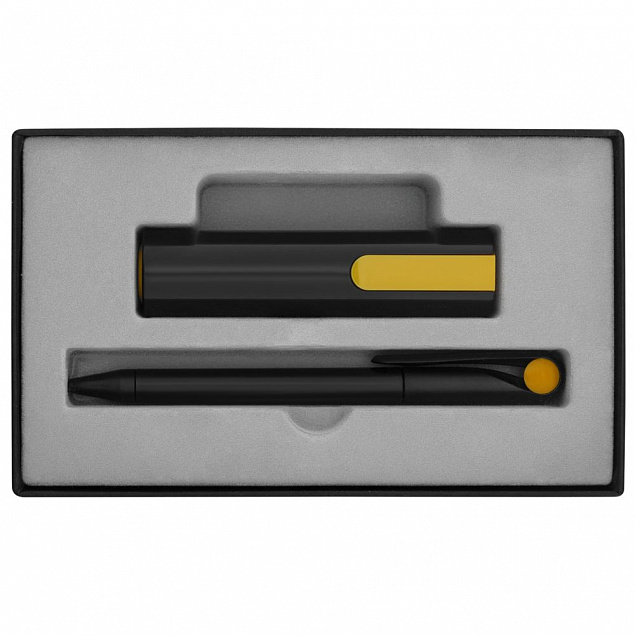 Набор Takeover Black, черно-желтый с логотипом в Нефтекамске заказать по выгодной цене в кибермаркете AvroraStore