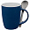 Кружка с ложкой Cheer Up ver.2, синяя с логотипом в Нефтекамске заказать по выгодной цене в кибермаркете AvroraStore