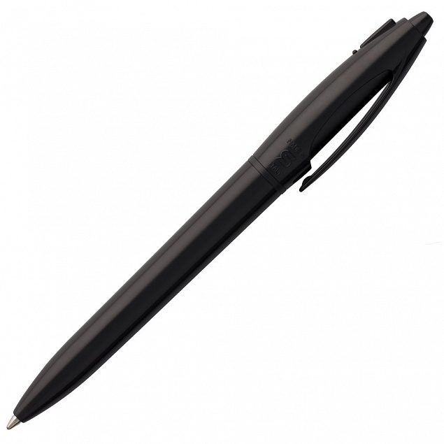 Ручка шариковая S! (Си), черная с логотипом в Нефтекамске заказать по выгодной цене в кибермаркете AvroraStore