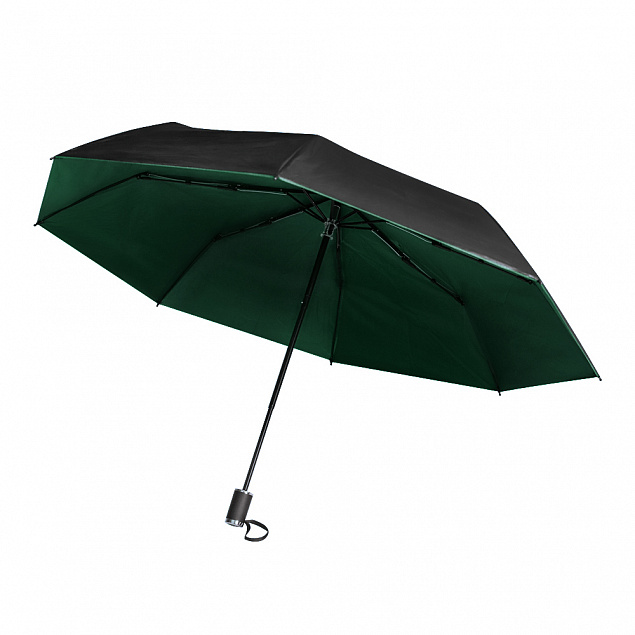 Зонт Glamour - Зеленый FF с логотипом в Нефтекамске заказать по выгодной цене в кибермаркете AvroraStore