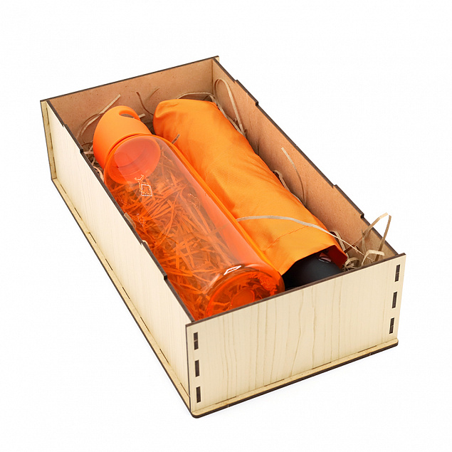 Подарочный набор Rainy, (оранжевый) с логотипом в Нефтекамске заказать по выгодной цене в кибермаркете AvroraStore