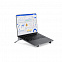 Блокиратор веб-камеры, белый, синий с логотипом в Нефтекамске заказать по выгодной цене в кибермаркете AvroraStore