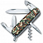 Нож перочинный Spartan 91, зеленый камуфляж с логотипом в Нефтекамске заказать по выгодной цене в кибермаркете AvroraStore