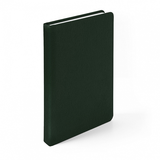 Ежедневник недатированный Duncan, А5,  темно-зеленый, белый блок с логотипом в Нефтекамске заказать по выгодной цене в кибермаркете AvroraStore