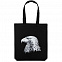 Холщовая сумка Like an Eagle, черная с логотипом в Нефтекамске заказать по выгодной цене в кибермаркете AvroraStore