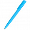 Ручка пластиковая Lavy софт-тач, голубая с логотипом в Нефтекамске заказать по выгодной цене в кибермаркете AvroraStore