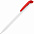 Ручка шариковая Favorite, белая с оранжевым с логотипом в Нефтекамске заказать по выгодной цене в кибермаркете AvroraStore
