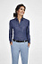 Рубашка женская BARRY WOMEN, синяя (деним) с логотипом в Нефтекамске заказать по выгодной цене в кибермаркете AvroraStore
