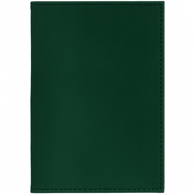 Обложка для паспорта Shall, зеленая с логотипом в Нефтекамске заказать по выгодной цене в кибермаркете AvroraStore