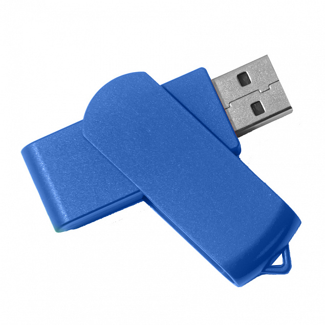 USB flash-карта SWING (8Гб), синий, 6,0х1,8х1,1 см, пластик с логотипом в Нефтекамске заказать по выгодной цене в кибермаркете AvroraStore