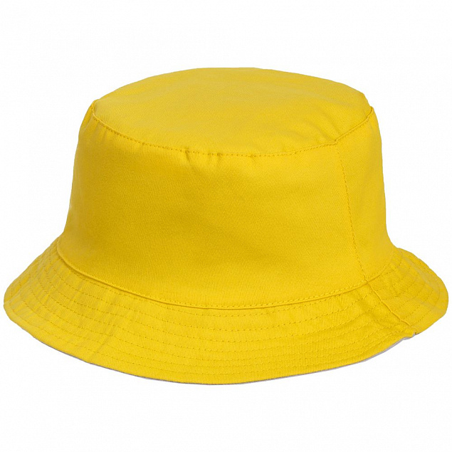 Панама Summer двусторонняя, желтая с серым с логотипом в Нефтекамске заказать по выгодной цене в кибермаркете AvroraStore