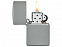 Зажигалка ZIPPO Classic с покрытием Flat Grey с логотипом в Нефтекамске заказать по выгодной цене в кибермаркете AvroraStore