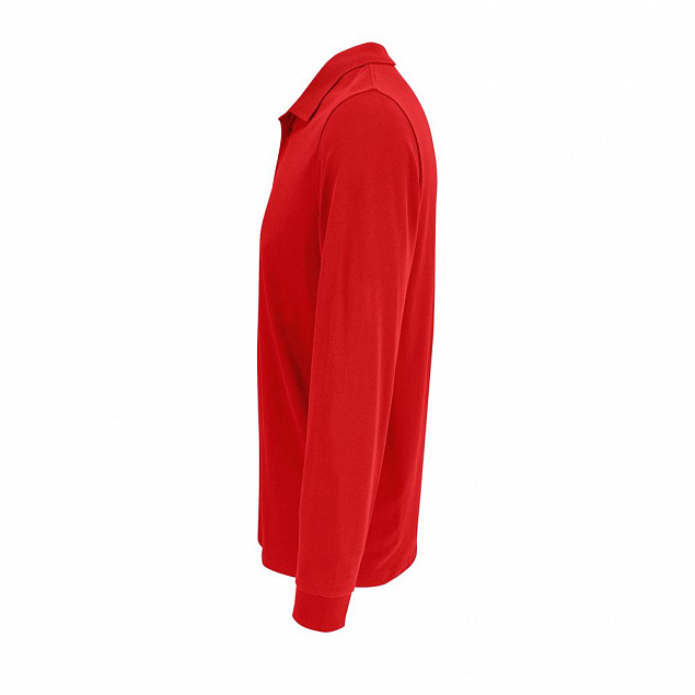 Рубашка поло с длинным рукавом Prime LSL, красная с логотипом в Нефтекамске заказать по выгодной цене в кибермаркете AvroraStore